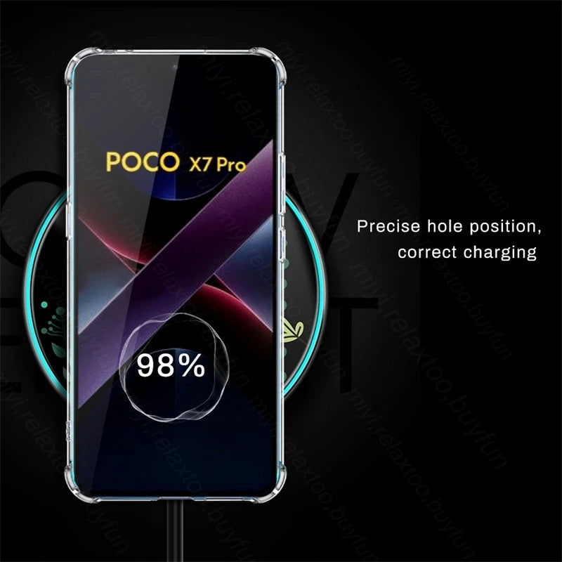 3To1 TPU Soft Cover For Xiaomi Poco X7 Pro 5G Case Protective Glass PocoX7Pro Camera Screen Protector Poko Little X7Pro X 7 Pro