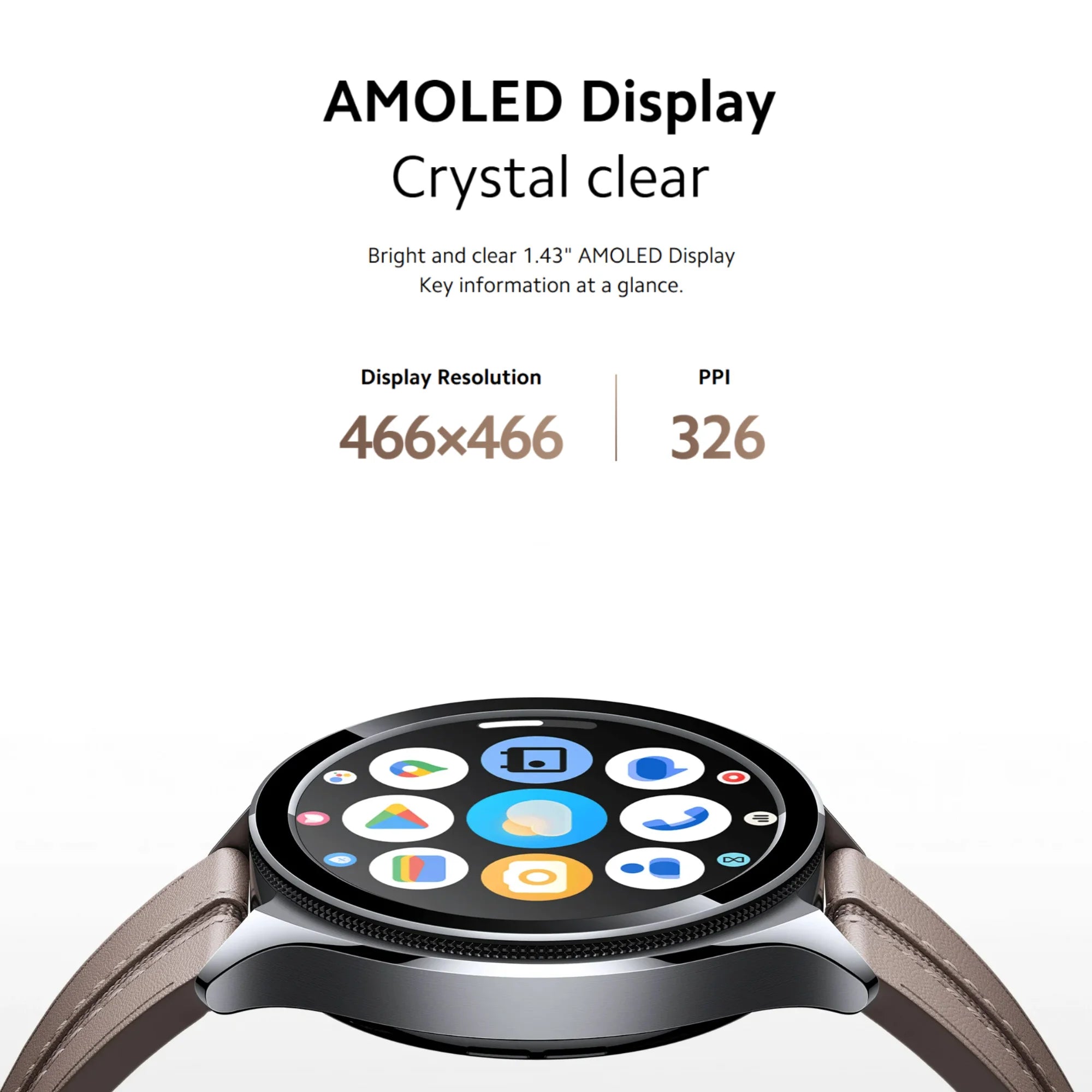 Xiaomi Watch 2 Pro, 2GB 32GB 1.43" AMOLED Display 326 PPI 150+ Sports Modes Qualcomm Snapdragon W5+ Gen 1 Magnetic Charge 54.5g