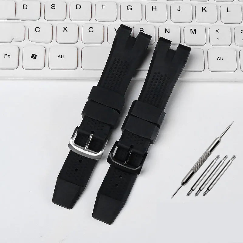 Silicone Strap For Citizen Eco-Drive CA4154 4155 AW1476 1475 1477 Bracelet 24mm Men Rubber Replacement Watch band Accessories
