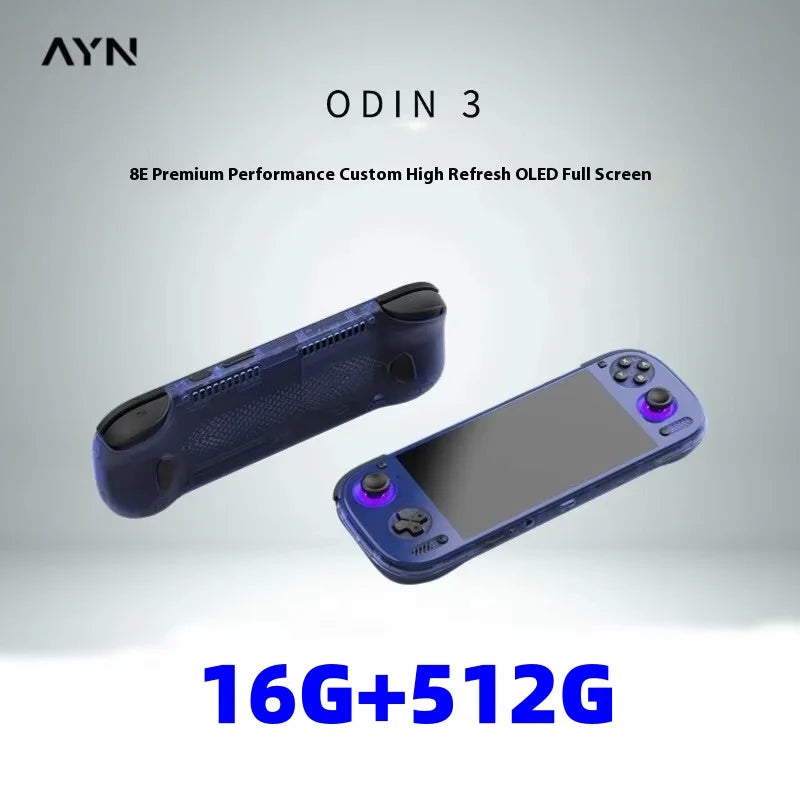 AYN Odin 3 Game Console 6'' 1080P 120Hz AMOLED Screen Handheld With 8000mAh Hall-Effect Joystick Handheld Game Console PSP PS2