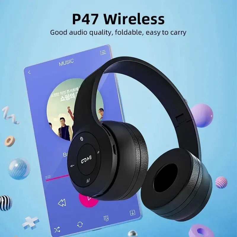 Bluetooth Wireless Sports Gaming Headset Black