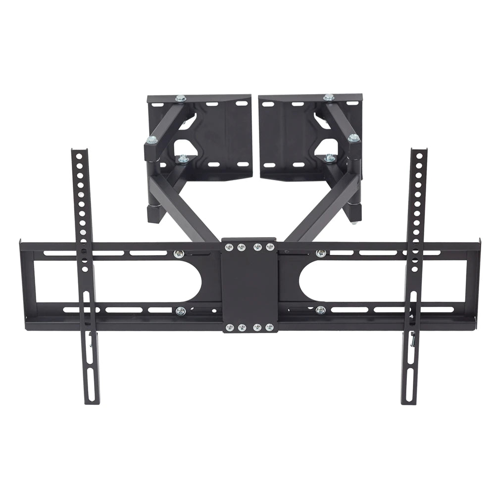 Soporte de pared inclinable y giratorio para TV de esquina, con brazo articulado de movimiento completo para televisores LCD de 32 a 65 pulgadas