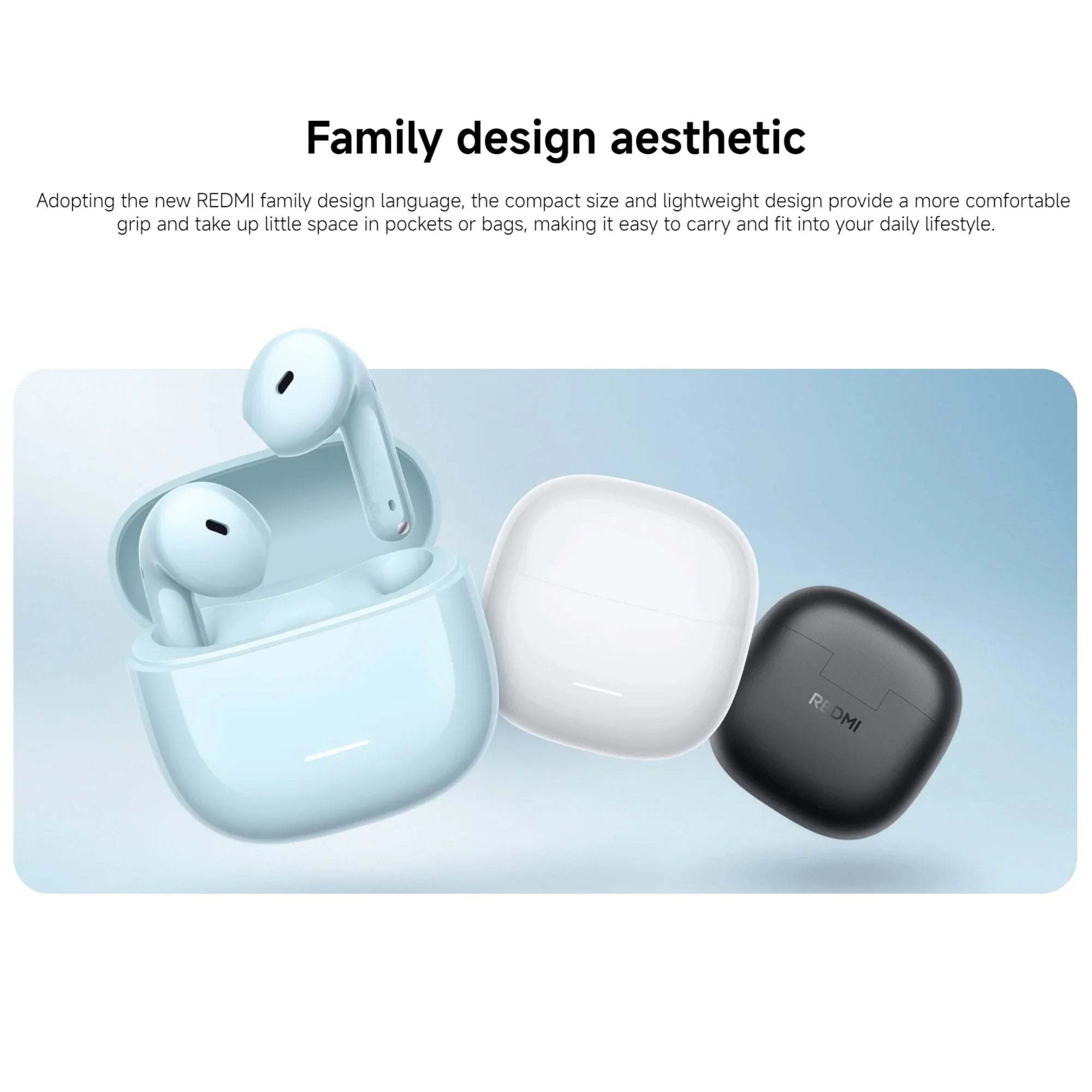 Xiaomi Redmi Buds 8 Active Global Version Dual-mic AI Noise Reduction 37 Hours Long Battery Life 6m/s Wind Noise Cancellation