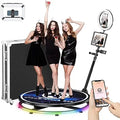 360 Photo Booth Machine w/ Flight Case & Battery Pack | Slow-Mo Camera Booth for Parties | Deluxe Suit Custom Options