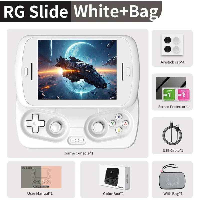 ANBERNIC RG Slide Handheld Game Console 4.7-inch LTPS In-Cell Screen Retro Video Game Consoles  Android13 120HZ PSP PS2 Boy Gift