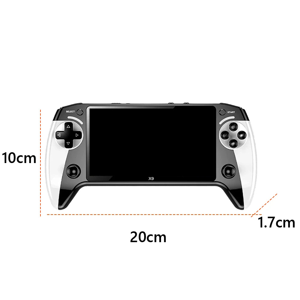 5.5 Inch Screen Handheld Game Console Type-C Charging Retro Video Game Player Portable Game Player Birthday Christmas Gift