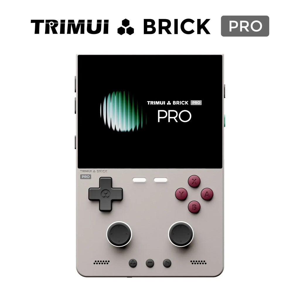 TRIMUI BRICK PRO Handheld Game Console 3.95'' IPS Screen RGB Top Light Dual Hall Joysticks A133P Linux 4.9 System Gifts