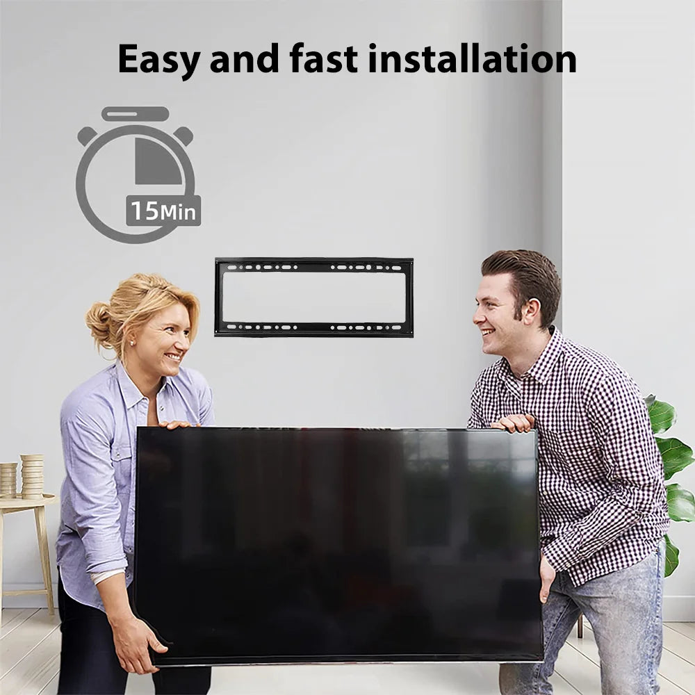 32-60 inch TV Wall Mount Bracket Universal Flat Panel TV Frame Adjustable TV Mount Monitor Holder with Level for LCD LED Monitor