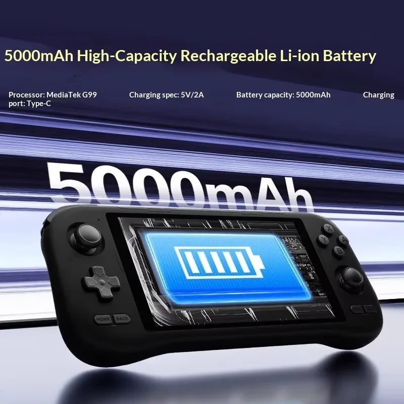 K59 Handheld Game Console 5.5-inch IPS HD Screen Android14 Handheld Console Smooth Gameplay Retro Game Player 128G Boys Gift
