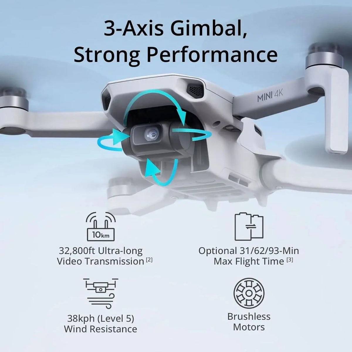 Refurbished DJI Mini 3 / Mini 4K / Mavic 4 Pro with Camera for Adults Use Quadcopter Aerial Photography Equipment