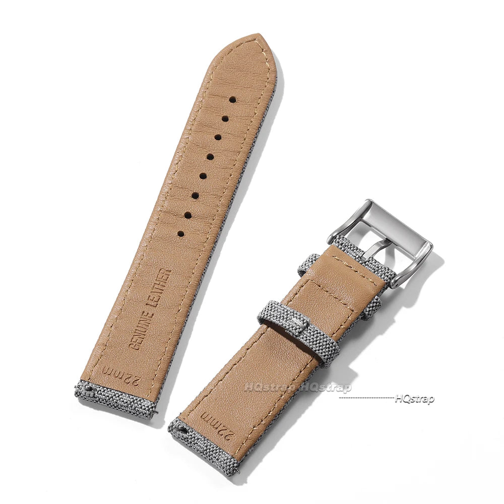 Sailcloth Watch Strap 20mm 22mm for Seiko Band Waterproof Fabric Watchband Quick Release Wristband High Quality Women Men Belt