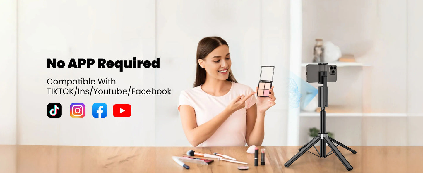 AOCHUAN Smart M3 Handheld Selfie Stick Equipped With AI Tracking And 360° Rotation Without Blind Spots For Smartphone Photograph