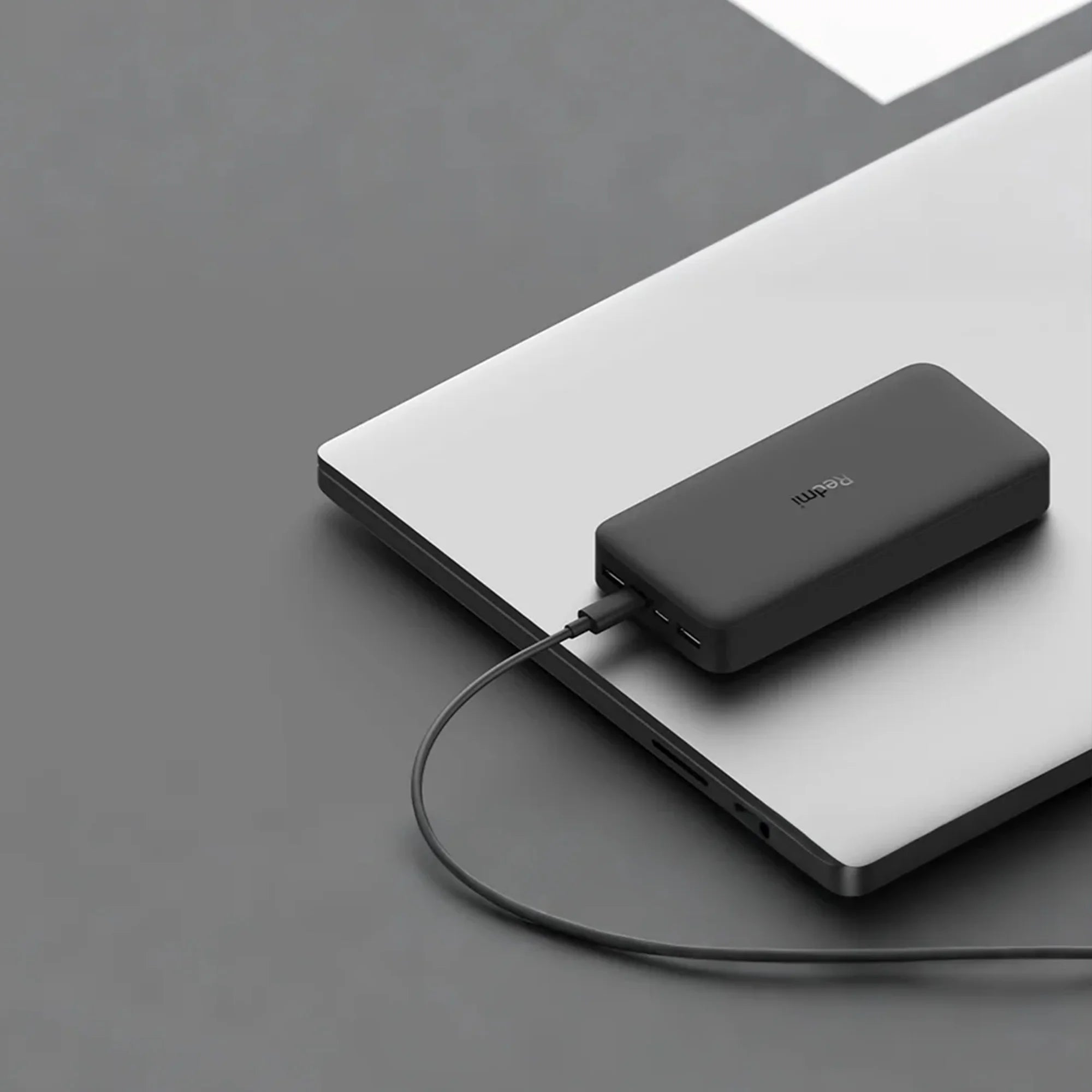 Xiaomi 20000mAh Redmi 18W Fast Charge Power Bank Black, High Capacity of 20000mAh, Two-way 18W Fast Charge, Low-current Charging