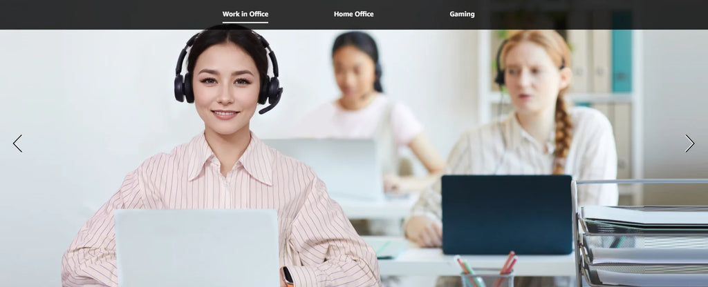 Nuroum Bluetooth 5.3 Wireless Headset with Noise Cancelling Microphone for Work Office Call Center, Mute Button Multi-Point Over Ear Headphones Handsfree Earphone for PC Laptop Computer Teams Zoom Meeting Remote Work Business