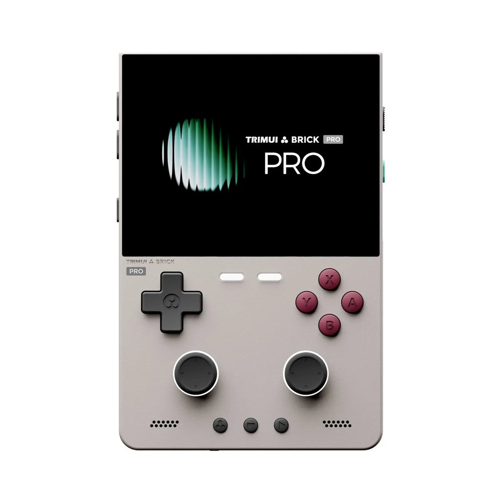 TRIMUI BRICK PRO Handheld Game Console 3.95'' IPS Screen RGB Top Light Dual Hall Joysticks A133P Linux 4.9 System Gifts