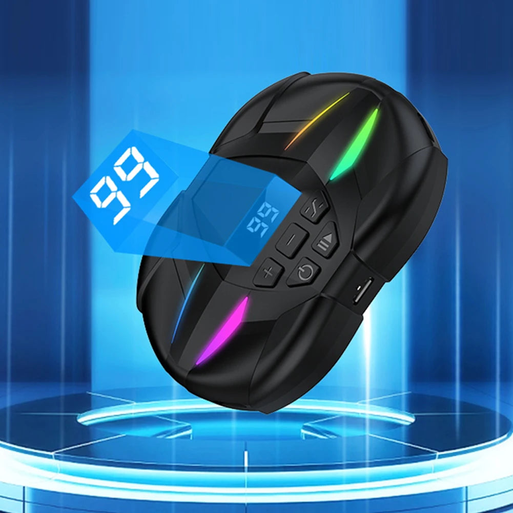 Mobile Phone Screen Auto Clicker with Digital Display & RGB Light Phone Auto Clicker for Games Live Broadcasts Deal Reward Tasks