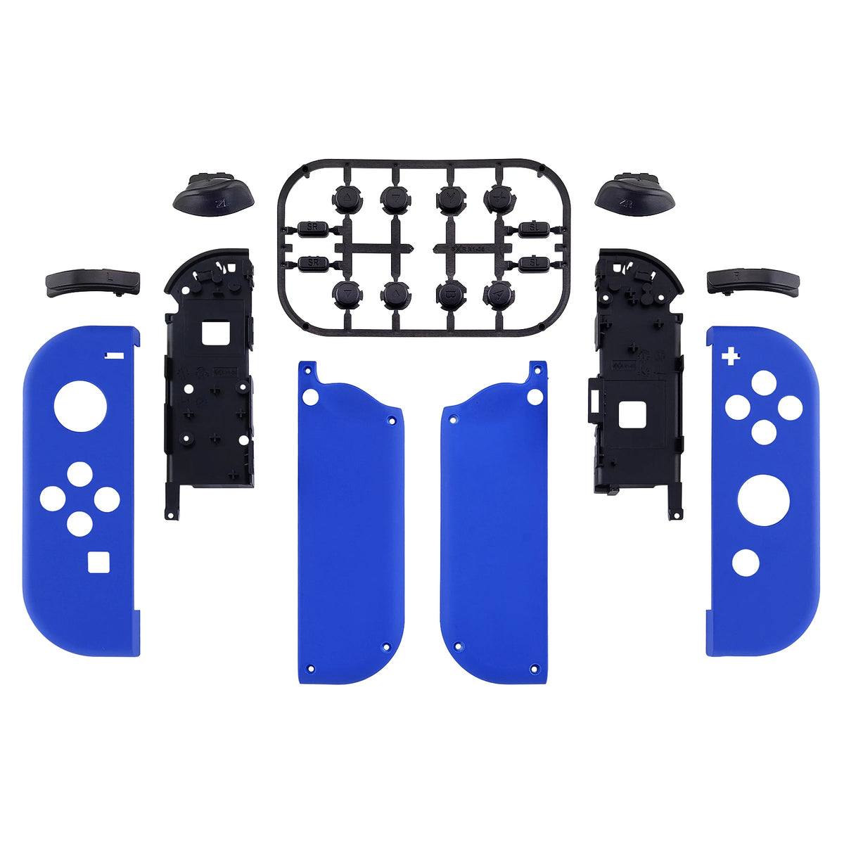 eXtremeRate DIY Replacement Shell Case for NS Switch & OLED JoyCon, Custom Controller Housing Cover With Full Set Buttons