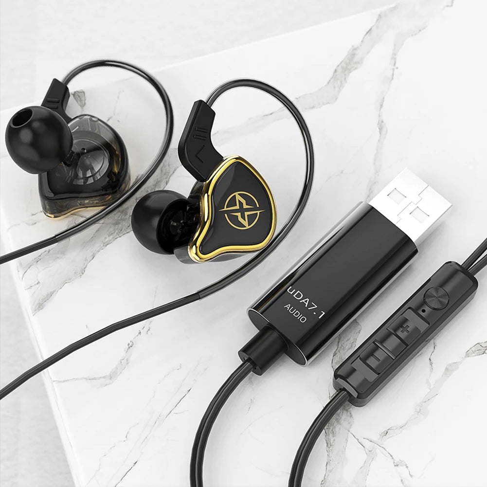 USB Gaming Headset With Microphone Wired Headphones Noise Cancelling PET Diaphragm 2.5m USB Cable for PC Computer PS4 PS5