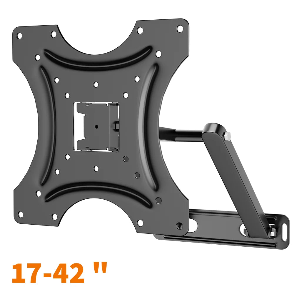 Universal Retractable TV Monitor Wall Mount Bracket Articulating Arms Swivel Tilt Extension Rotation TV Stand Expansion Bracket