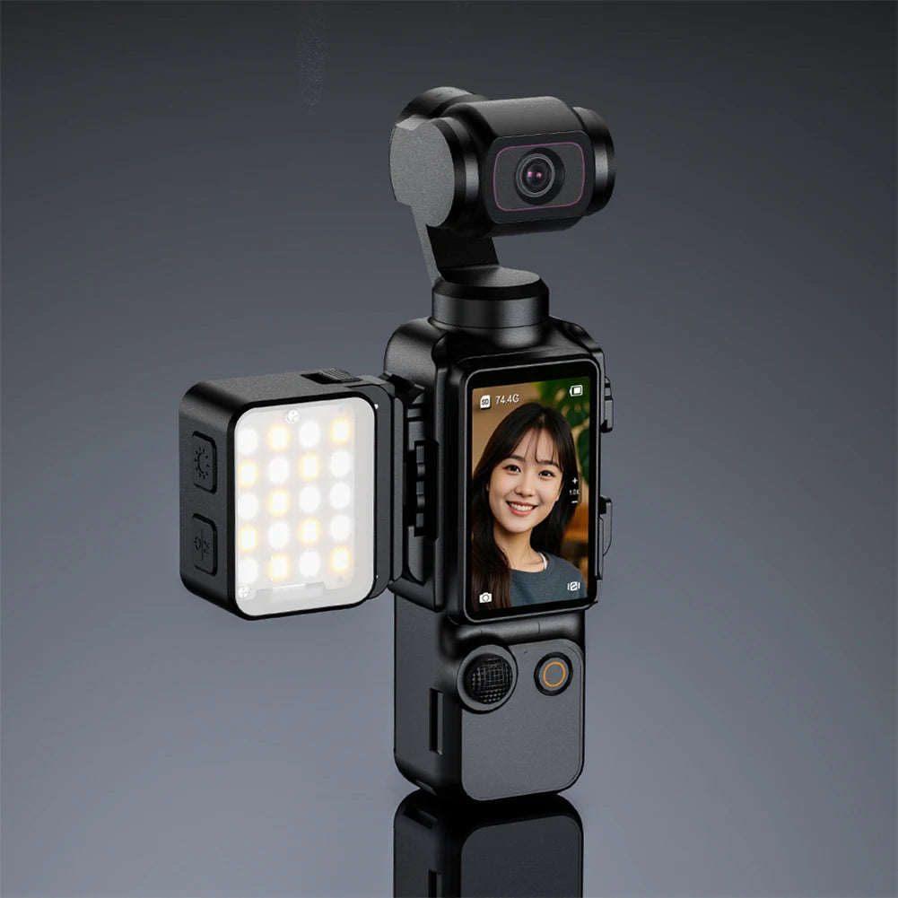 1/2 Pcs Magnetic Fill Light for DJI Osmo Pocket 3 Rechargeable LED Video Light Photography Lighting Sports Camera Accessories
