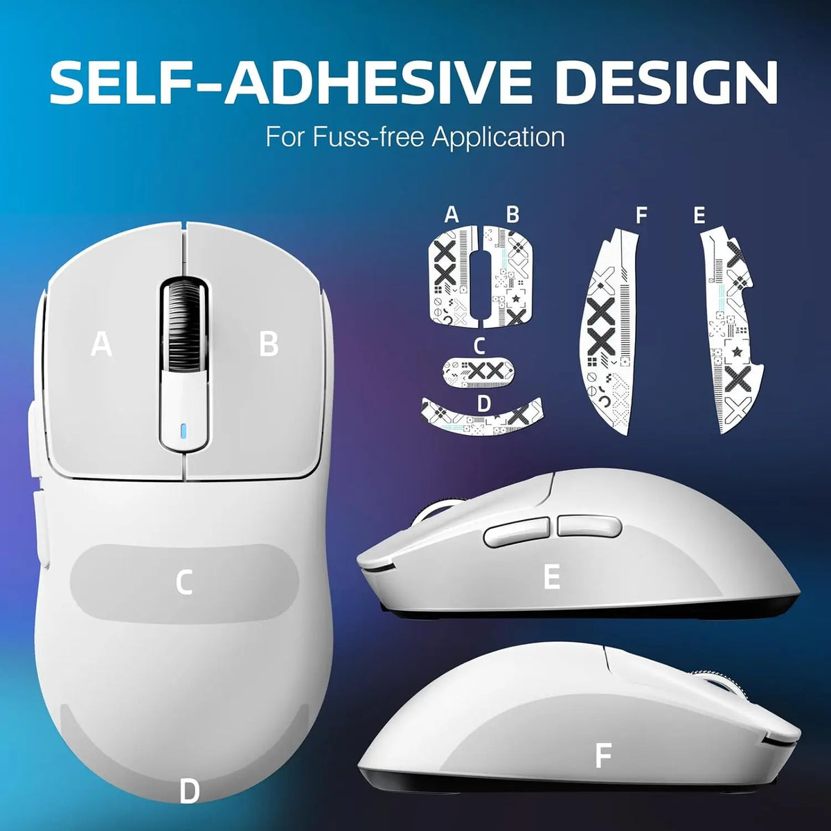 Wireless Gaming Mouse, 49g Tri-Mode,PAW3395 26K DPI Sensor, 200h Battery Life,5 Programmable Buttons