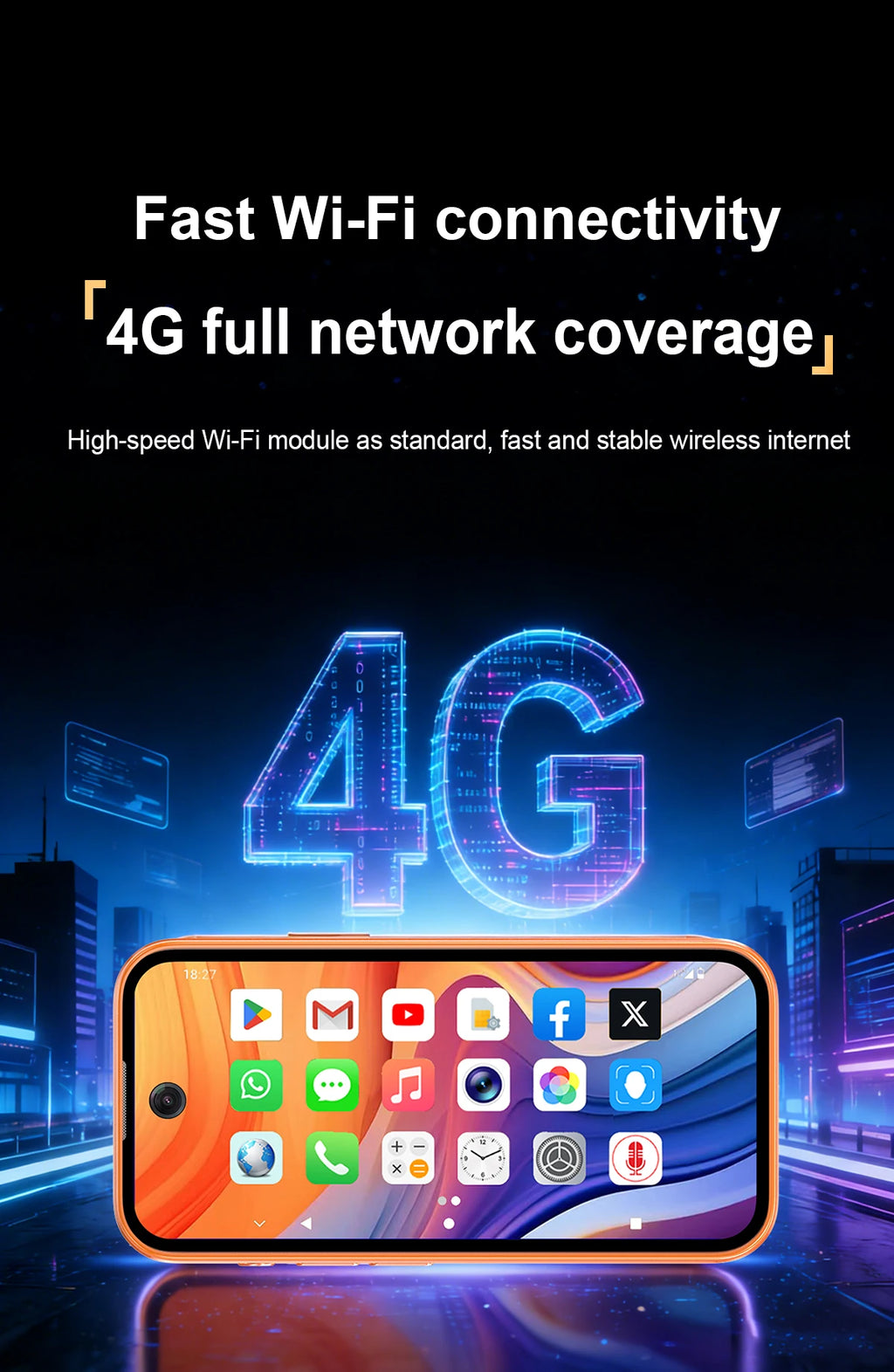 PG999 Smartwatch Phone Touch Screen 4G Wi-Fi GPS Dual SIM Dual StandbGlobal Connect Octa-Core Powerhouse HD Cameras Android 12