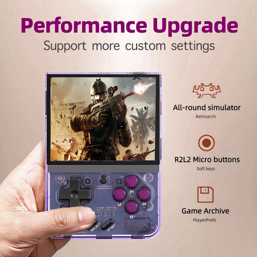 MIYOO Mini Plus Portable Retro Handheld Game Console V2 Mini+ 3.5 Inch IPS Screen Classic Video Game Console Linux System Gift