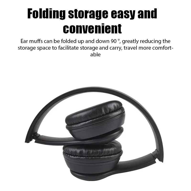 Wireless Bluetooth over-ear headset Black