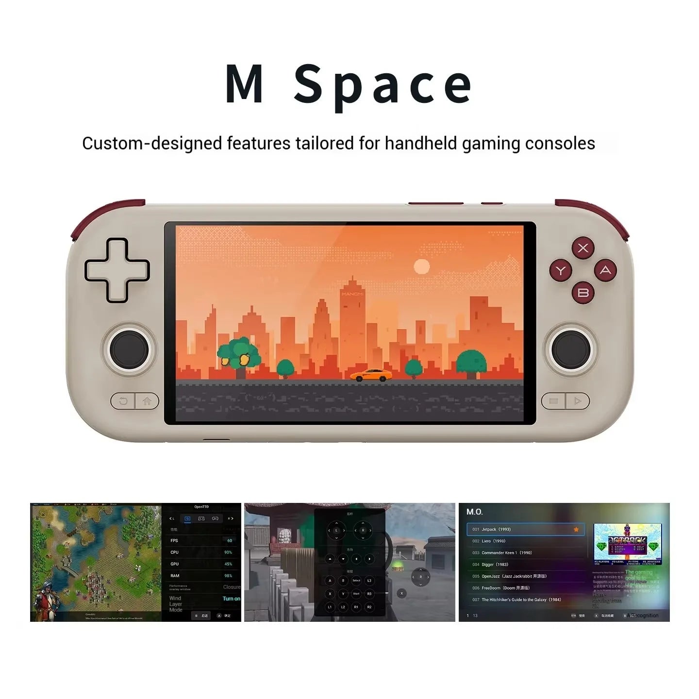 MANGMI AIR X Handheld Game Console Snapdragon 662 5000mAh Battery 5.5-inch Screen 15W Fast Charging Android 14 Video Game Player