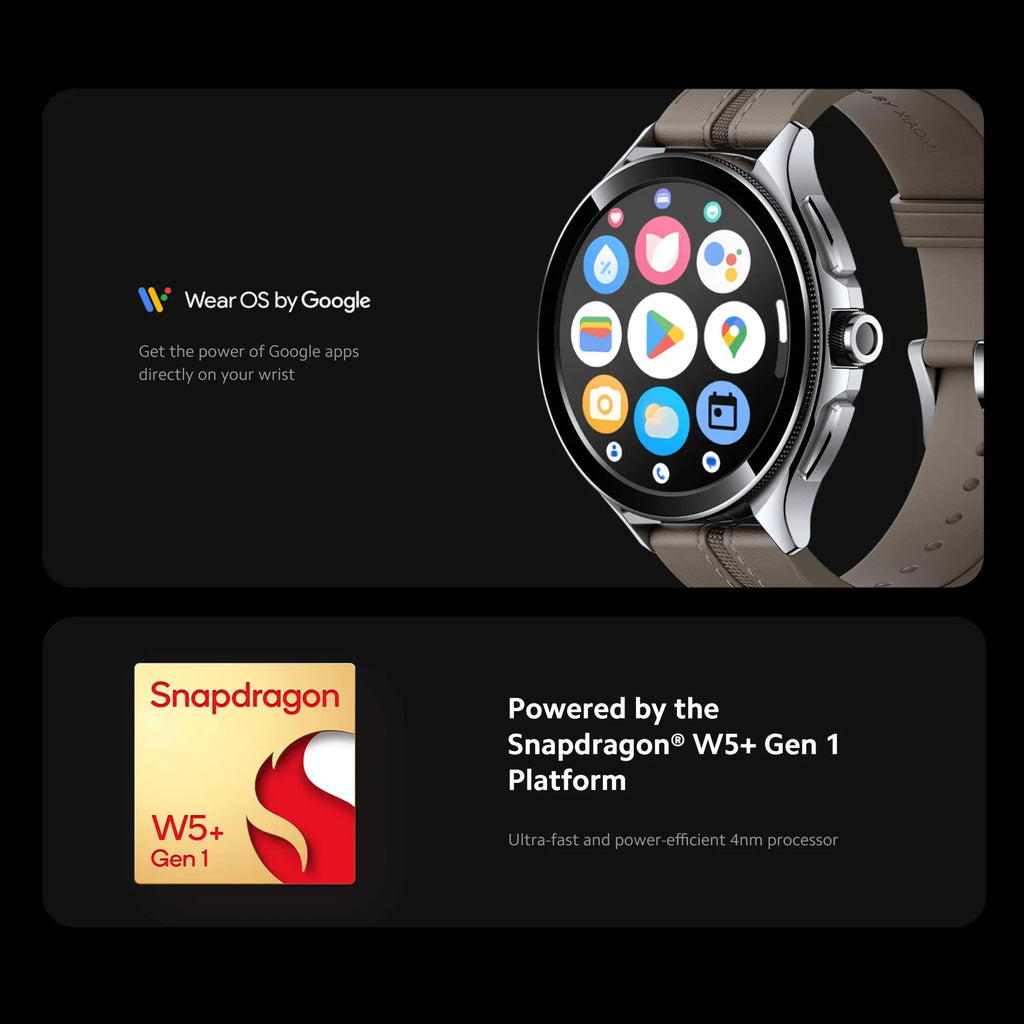 Xiaomi Watch 2 Pro, 2GB 32GB 1.43" AMOLED Display 326 PPI 150+ Sports Modes Qualcomm Snapdragon W5+ Gen 1 Magnetic Charge 54.5g