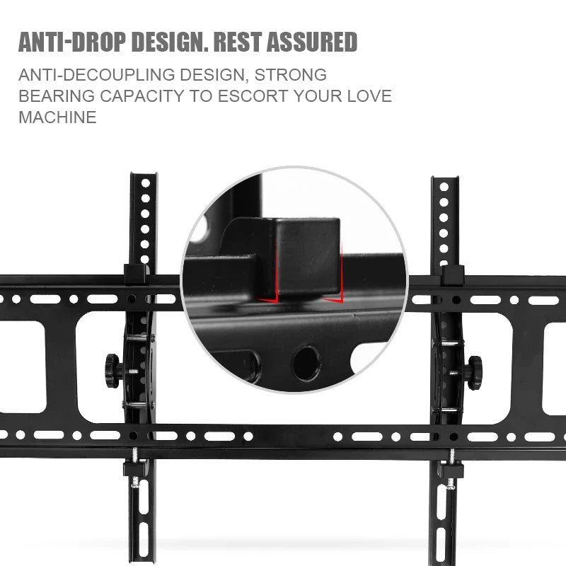 LED LCD TV Wall Mount Bracket Tilt Adjustable Strengthen TV Support 32-65inch Full Motion Wall Mount TVs Swivel Tilt Horizontal