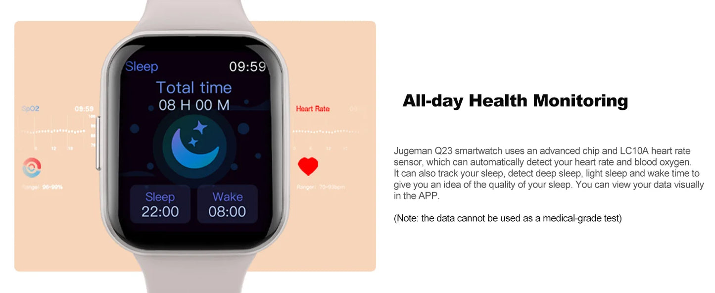 Smartwatch, Fitness Tracker Uhr für Herren Damen, 1,69 Zoll Touch Smartwatch Fitness Uhr mit Schrittzähler/Schlafmonitor.
