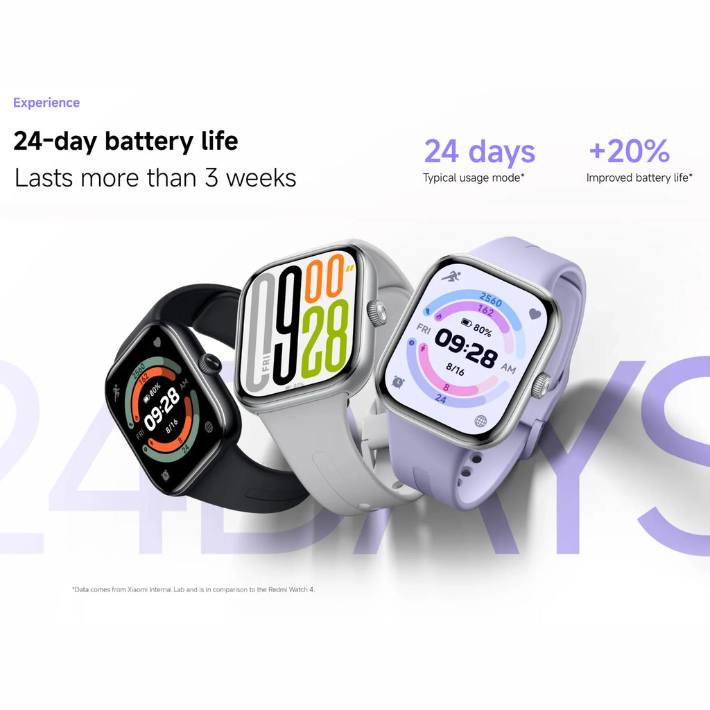 Xiaomi Redmi Watch 5 2.07" AMOLED 24 days Battery Life Bluetooth Calling 150+ Sports Mode Heart Rate Sleep Tracking 5ATM GPS