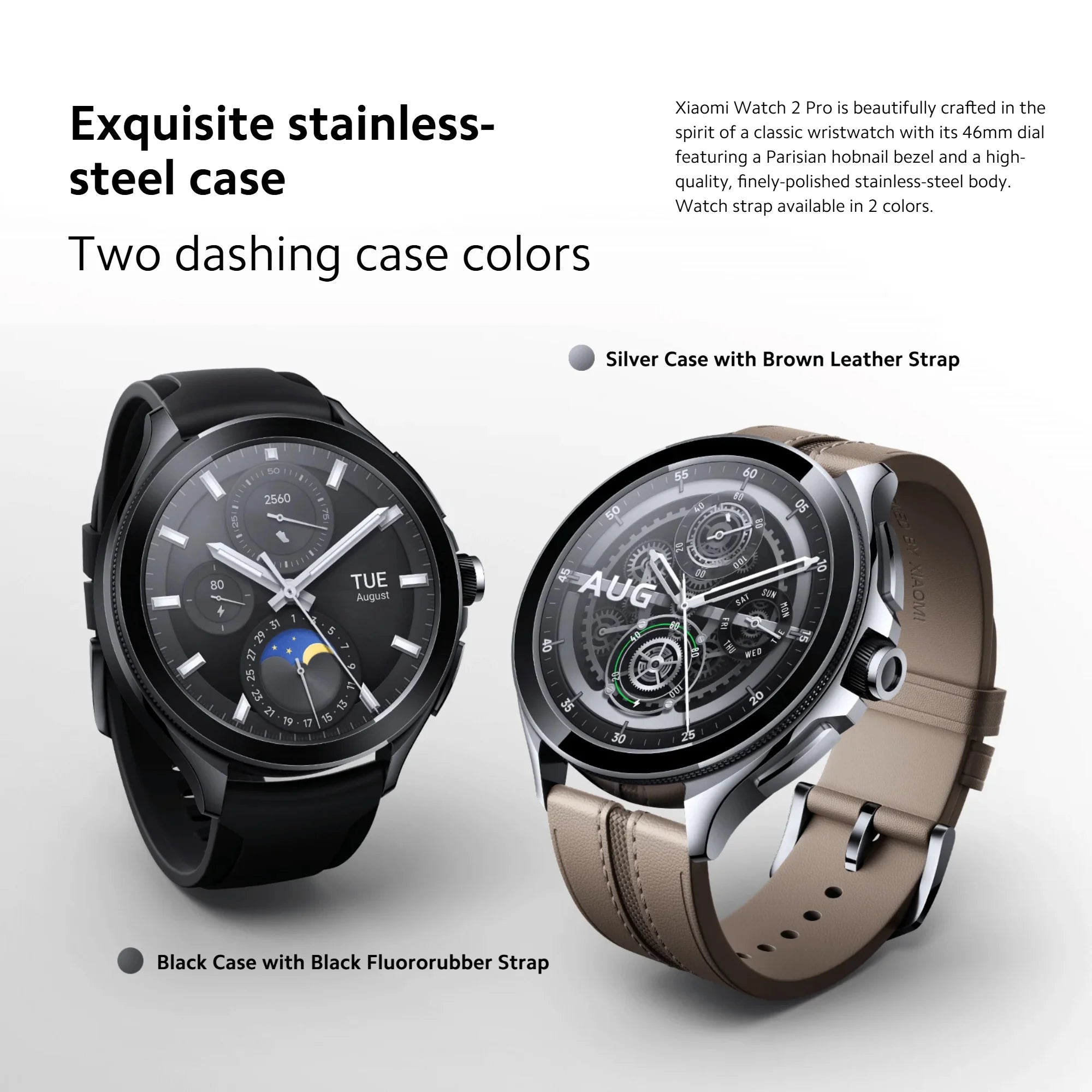 Xiaomi Watch 2 Pro, 2GB 32GB 1.43" AMOLED Display 326 PPI 150+ Sports Modes Qualcomm Snapdragon W5+ Gen 1 Magnetic Charge 54.5g