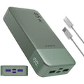 JUOVI Portable Charger, 20000mAh Power Bank, 35W Power Bank Fast Charging, Battery Pack with C to C Cable for iPhone 17 16 15