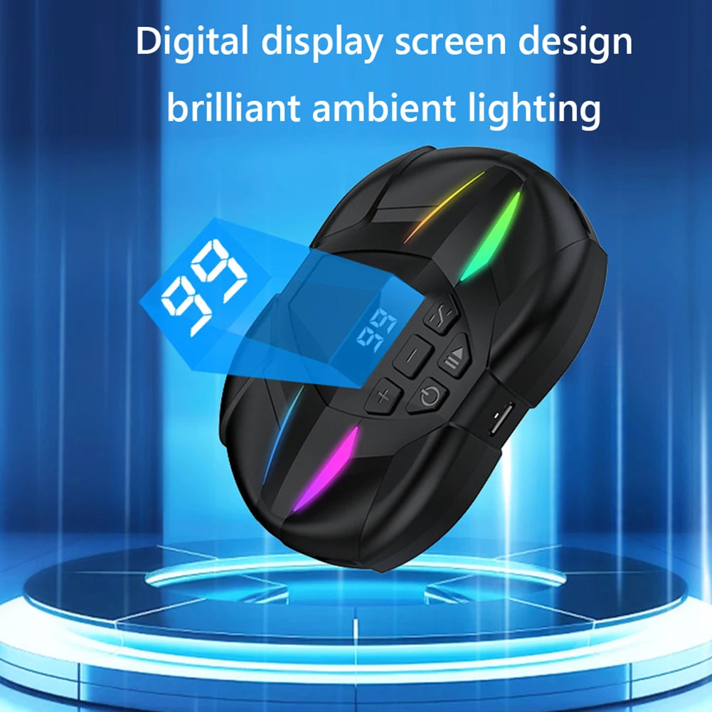 Mobile Phone Screen Auto Clicker with Digital Display & RGB Light Phone Auto Clicker for Games Live Broadcasts Deal Reward Tasks