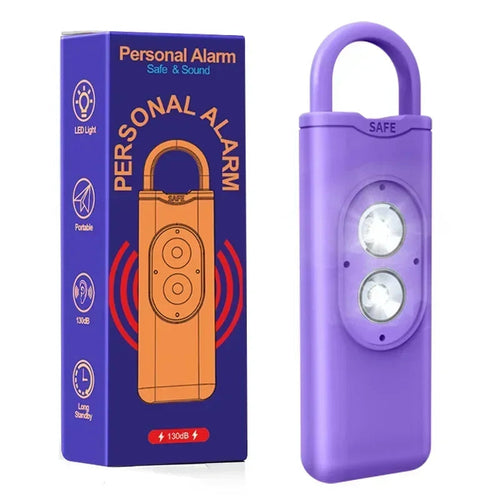 Self Defense Alarm 130dB LED Light Anti-wolf Alert for Teenagers Women