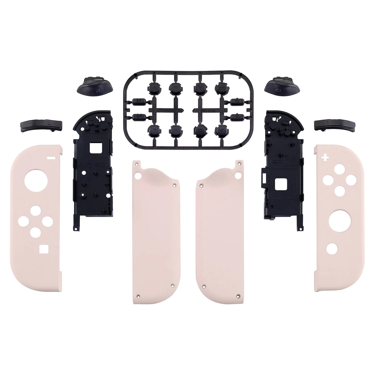 eXtremeRate DIY Replacement Shell Case for NS Switch & OLED JoyCon, Custom Controller Housing Cover With Full Set Buttons