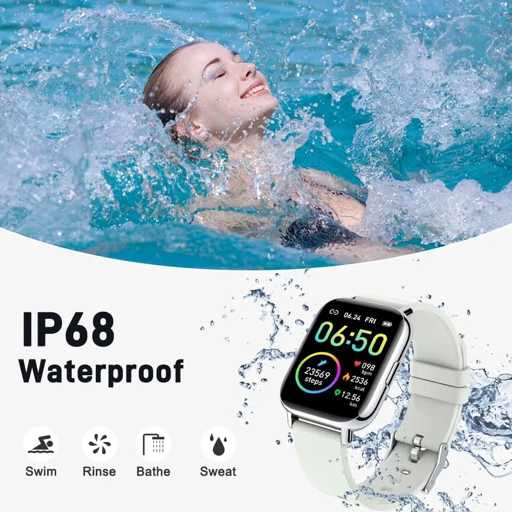 Reloj inteligente Jxrev, reloj de seguimiento de actividad para hombres y mujeres, reloj inteligente de actividad de 1.69'' con pantalla táctil ultrafina.