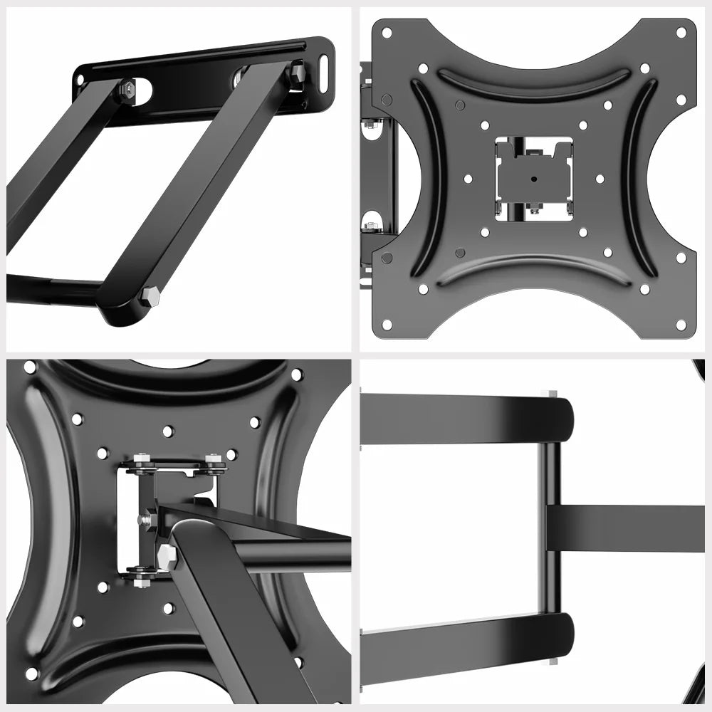 Universal TV Monitor Wall Mount Bracket Articulating Arms Swivel Tilt Extension Rotation for Most 17-55 Inch Flat Curved TVs