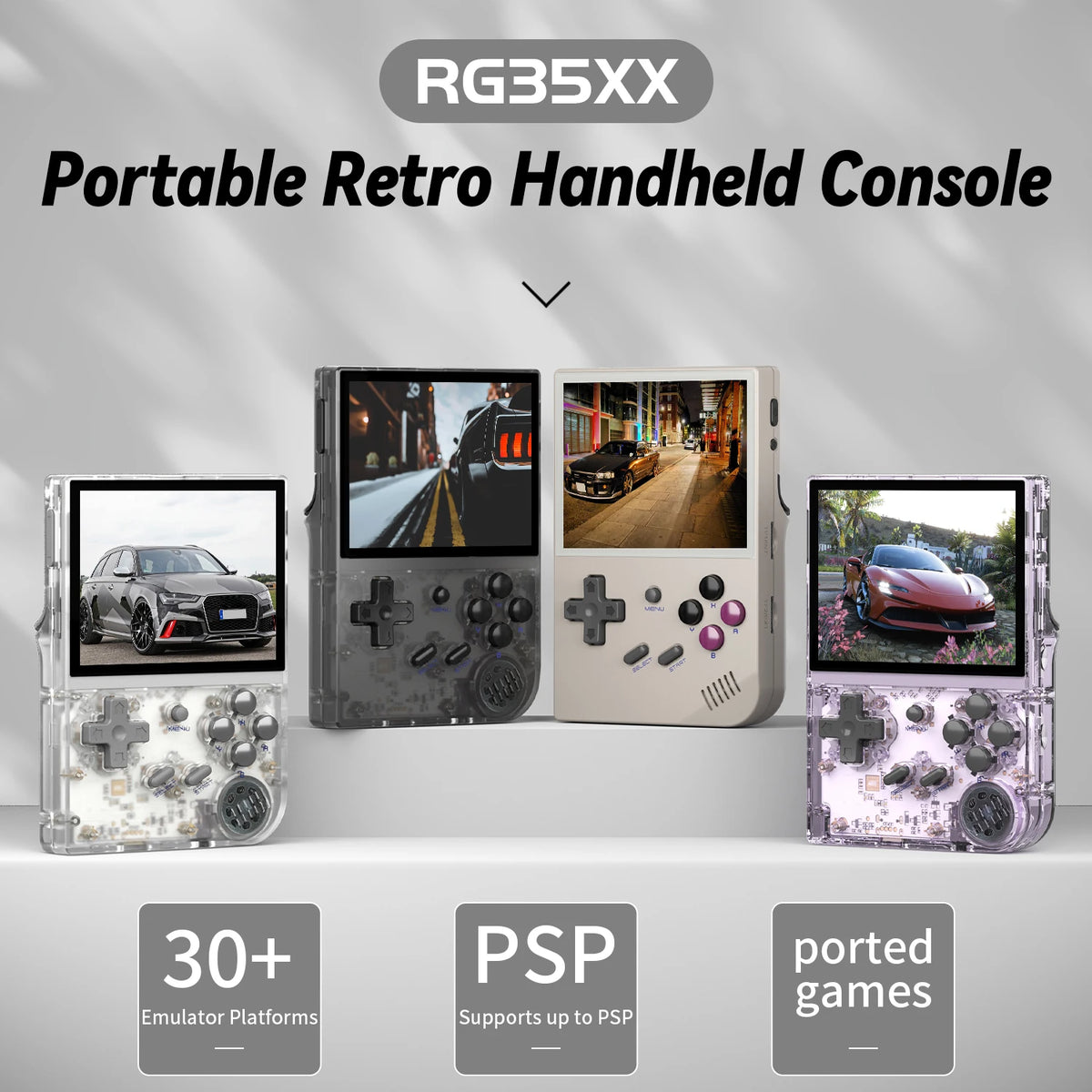 ANBERNIC RG35XX Handheld Game Console Linux System 3.5'' IPS Screen Streaming HD-Output Retro Portable Video Player Gift For Kid