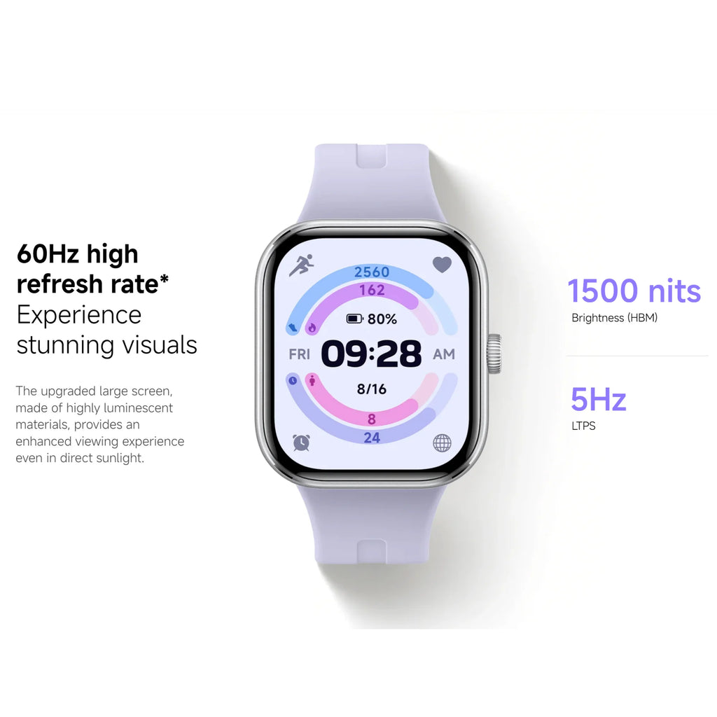 Xiaomi Redmi Watch 5 2.07" AMOLED 24 days Battery Life Bluetooth Calling 150+ Sports Mode Heart Rate Sleep Tracking 5ATM GPS