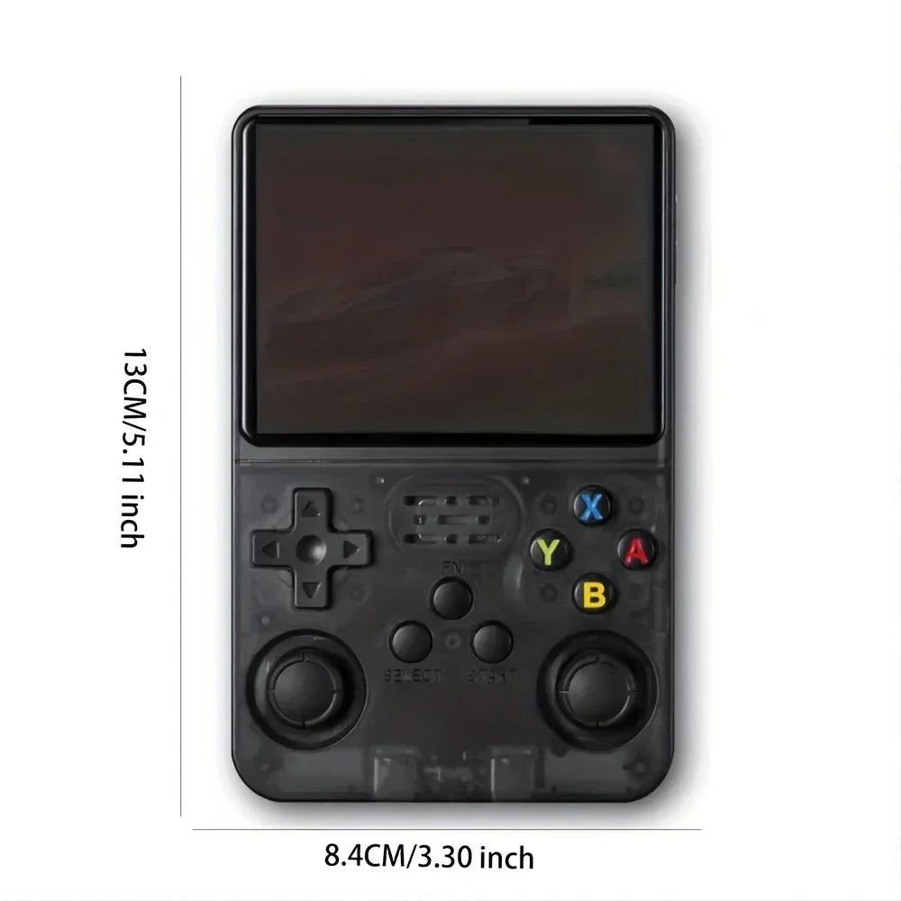R36S Retro Video Handheld Device, Linux System, 3.5-inch IPS Screen, Built in 3000mAH Battery, Rechargeable Portable, 32G+64G TF