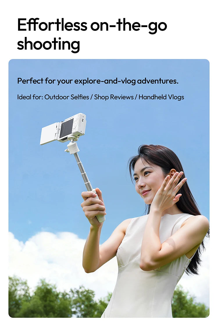 Ulanzi MT-08 Mini Tripod White Color Foldable Tripod Monopod  Mount 1/4'' Tripod Universal for DSLR Android iPhone Smartphone