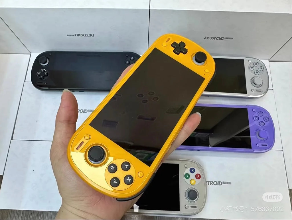 Retroid Pocket 6 Android Game Console Hall-Effect Trigger 8GEN2 5.5Inch 1080P 120Hz AMOLED Screen 6000mAh Handheld Consoles RP6