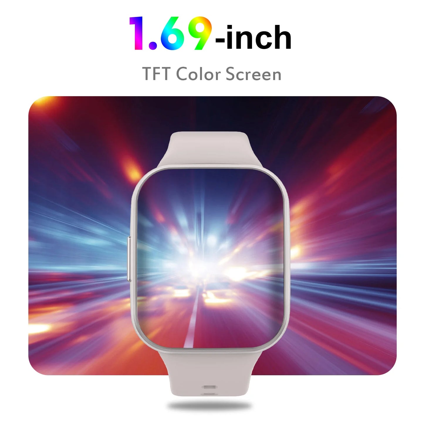 Smartwatch, Fitness Tracker Uhr für Herren Damen, 1,69 Zoll Touch Smartwatch Fitness Uhr mit Schrittzähler/Schlafmonitor.