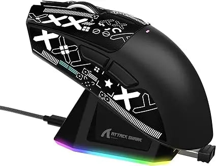 Gaming Mouse with Magnetic Charging Dock, PAW3311 Gaming Sensor