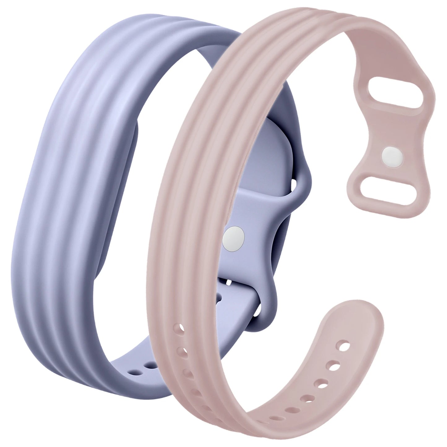 2Packs Replacement Strap,ElasticSilicone Loop Watch Band,Men Women Sport Daily Wear