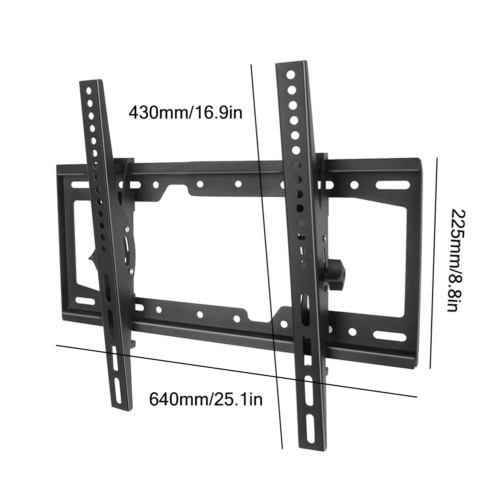LED LCD TV Wall Mount Bracket Tilt Adjustable Strengthen TV Support 32-65inch Full Motion Wall Mount TVs Swivel Tilt Horizontal