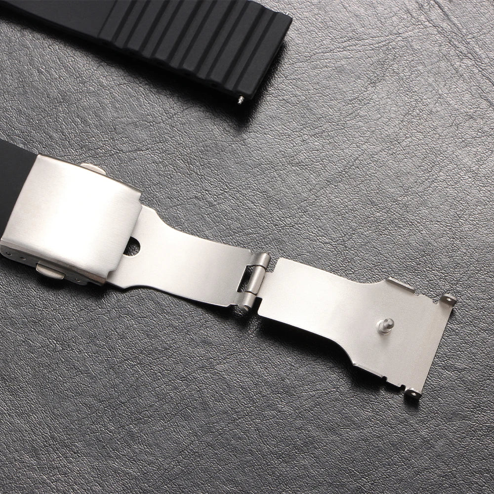 New Silicone Watch Strap 18mm 20mm 22mm 24mm for Seiko for Omega Universal Bracelet Quick Release Waterproof Rubber Wrist Band